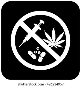 No drugs sign