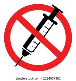 no drugs sign icon vector design