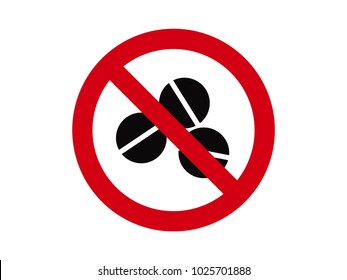 No Drugs Vector Icon