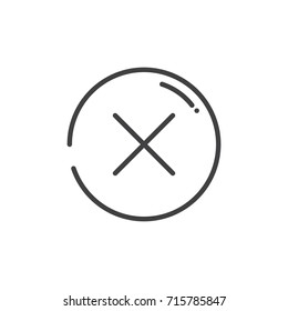 No dry clean line icon, outline vector sign, linear style pictogram isolated on white. Symbol, logo illustration. Editable stroke