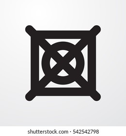 no dry cleaning icon illustration isolated vector sign symbol