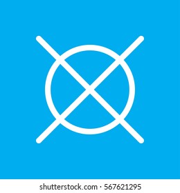 no dry cleaning icon illustration isolated vector sign symbol
