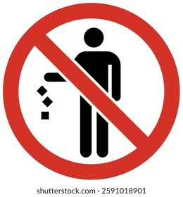 No dumping warning sign and labels