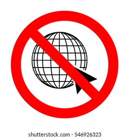 No Earth Globe with cursor. 