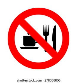 No eat No drink icon great for any use. Vector EPS10.