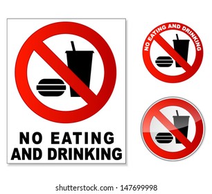 No eating and drinking