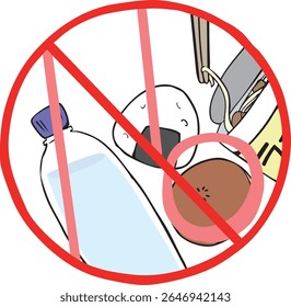 No Eating or Drinking Mark
