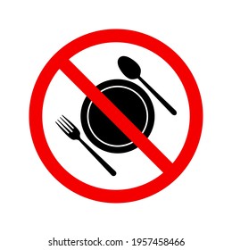 No Eating Icon Do Not Eat Stock Vector (Royalty Free) 1957458466 ...