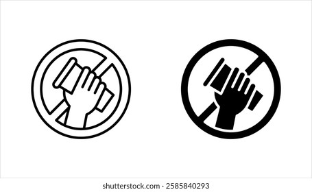 No eating icon set, icon Fasting Ramadan, vector illustration on white background