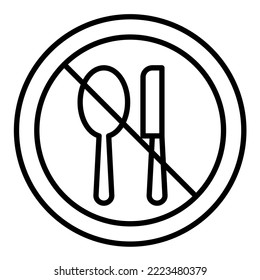 Kein Icon-Vektorbild zum Essen. Kann auch für Web-Apps, mobile Apps und Printmedien verwendet werden.