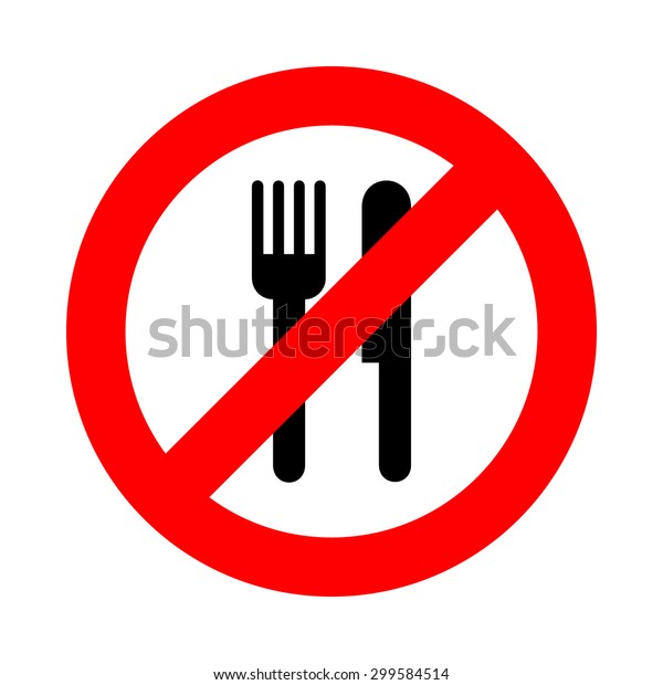 No Eating Icons Set Great Any Stock Vector (Royalty Free) 299584514