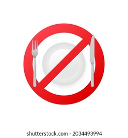 No Eating Photo Show No Eating Stock Vector (Royalty Free) 2034493994 ...