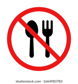 No Eating Restaurant Sign Stock Vector (Royalty Free) 1664983783 ...