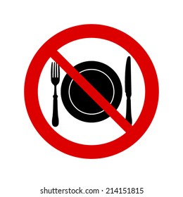 No Eating Sign