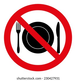 No Eating Sign