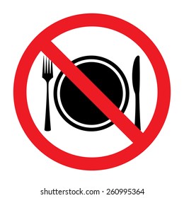 No Eating Sign