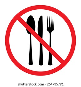No Eating Sign