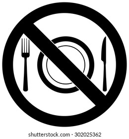 No Eating Sign