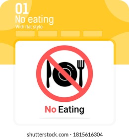 No eating sign premium icon with multiple style isolated on white background. Vector symbol concept design template for web design and mobile app, food, UI, UX and all project. EPS file