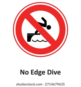 Kein Edge Dive-Vektorsymbol, das leicht geändert oder bearbeitet werden kann

