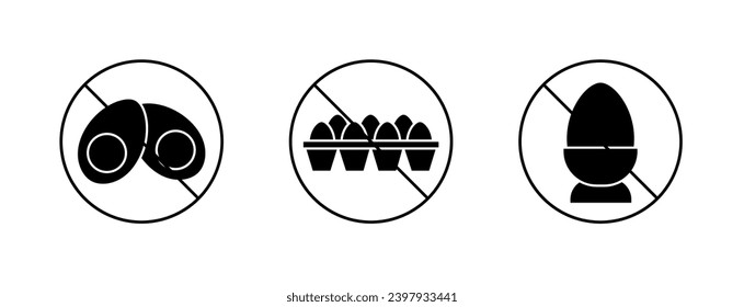 No eggs Icon. Glyph Style No eggs Fill Icon Vector Illustration