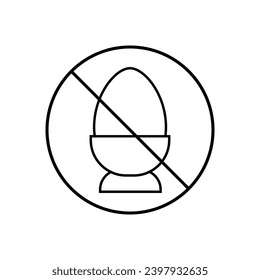 No eggs Icon. Lineal Style No eggs Outline Icon Vector Illustration
