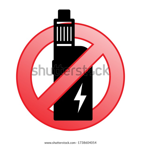 No Electronic Cigarette Sign No Vaping Stock Vector (Royalty Free ...