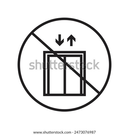 No Elevator Access Sign Promote Building Safety and Compliance