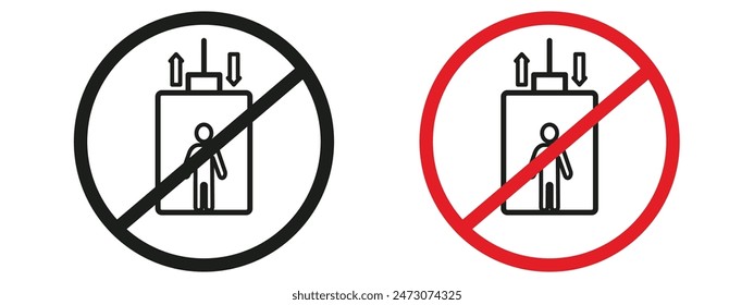 No Elevator Access Symbol Promote Safety and Compliance in Buildings