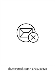 no email icon,vector best line icon.