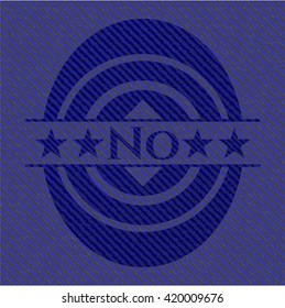 No emblem with jean background