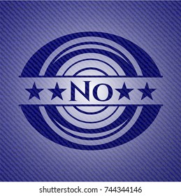 No emblem with jean background