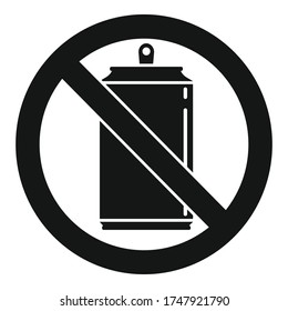 No hay icono de la bebida energética. Ilustración simple sin icono vector de bebida energética para el diseño web aislado en fondo blanco