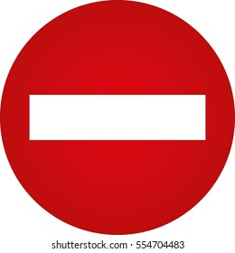No entering stop icon