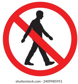 No Entrance and exit sign. Open Close door inside No symbol. Man walking in and out. Stop sign hand image. Login, logout, register, password, VIP entrance, key, lock or exit vector illustrations.