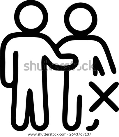 No Entry or Banishment Icon Showing Rejection, Expulsion, and Social Conflict