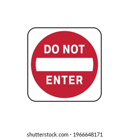 No Entry Do Not Enter Restricted Stock Vector (Royalty Free) 1966648171 ...