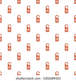 No entry door hanger icon. Flat illustration of no entry door hanger vector icon for web design