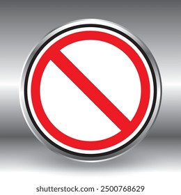 No entry. Forbidden icon isolated on white background. Forbidden icon in trendy design style. Forbidden vector icon modern and simple flat symbol for web site, mobile app, UI. Do Not Enter Street Sign