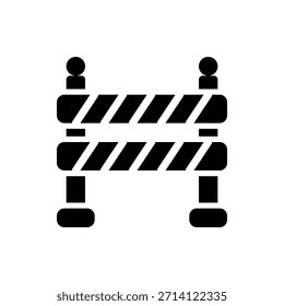 Icono de glifo de no entrada. Icono de no entrada
