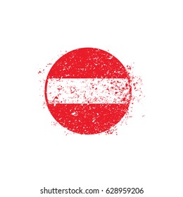 No entry grunge sign, vector illustration