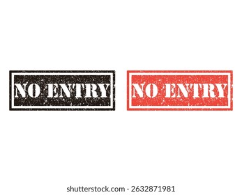 no entry grunge stamp design, vector, isolated on transparent background