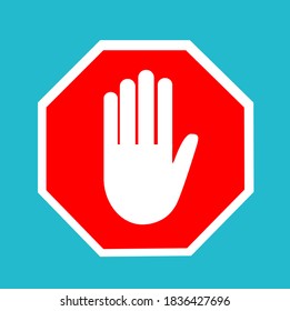 Sin vector de signo de mano de entrada