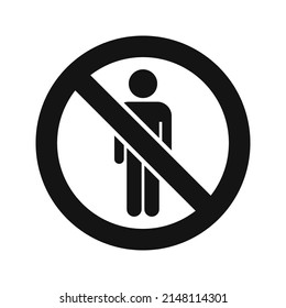 No hay icono de círculo humano de entrada.