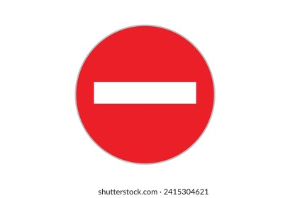 No Entry Icon In The Art Board