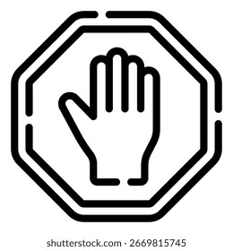 No hay icono de entrada con un símbolo prohibido y un candado.