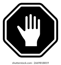 Kein Eintragssymbol mit einem verbotenen Symbol und einem Schloss.