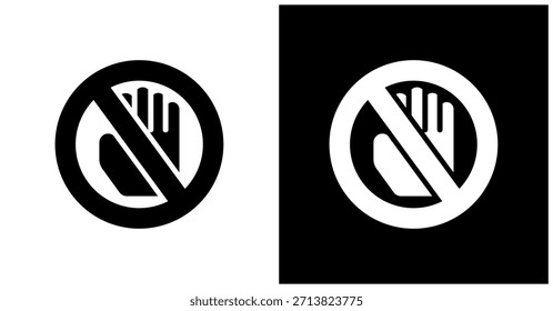 Nenhum Ícone De Entrada Definido No Plano De Fundo Branco E Preto