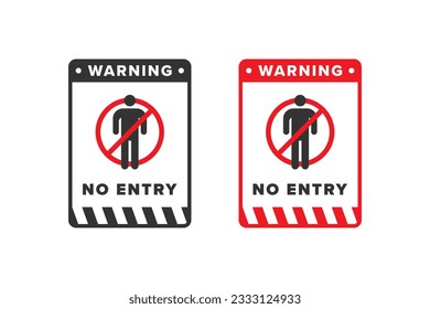 Ningún signo de icono de entrada diseño vectorial rojo