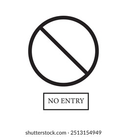 No hay diseño de Vector de signo de ícono de entrada